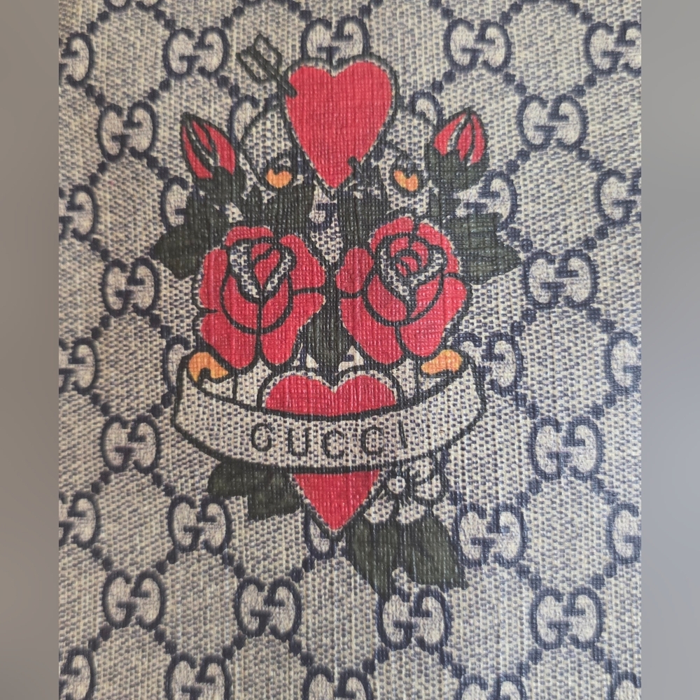 Gucci GG Supreme Coated Canvas Tattoo Collection Crossbody With Dust Bag - Picture 3 of 16